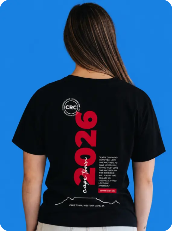 Cape Town Building Project merch shirt back