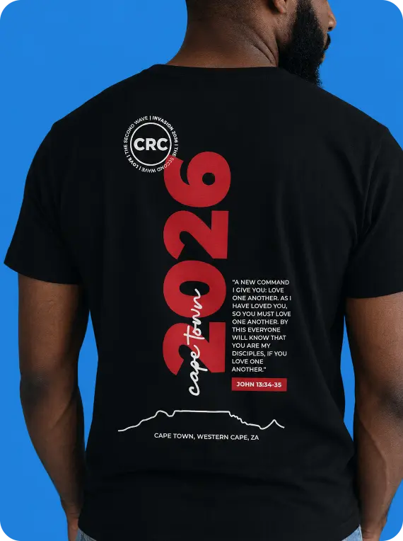 Cape Town Building Project merch shirt back detail
