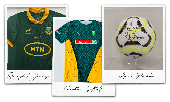 Sponsor a child in sport - win a signed springbok jersey