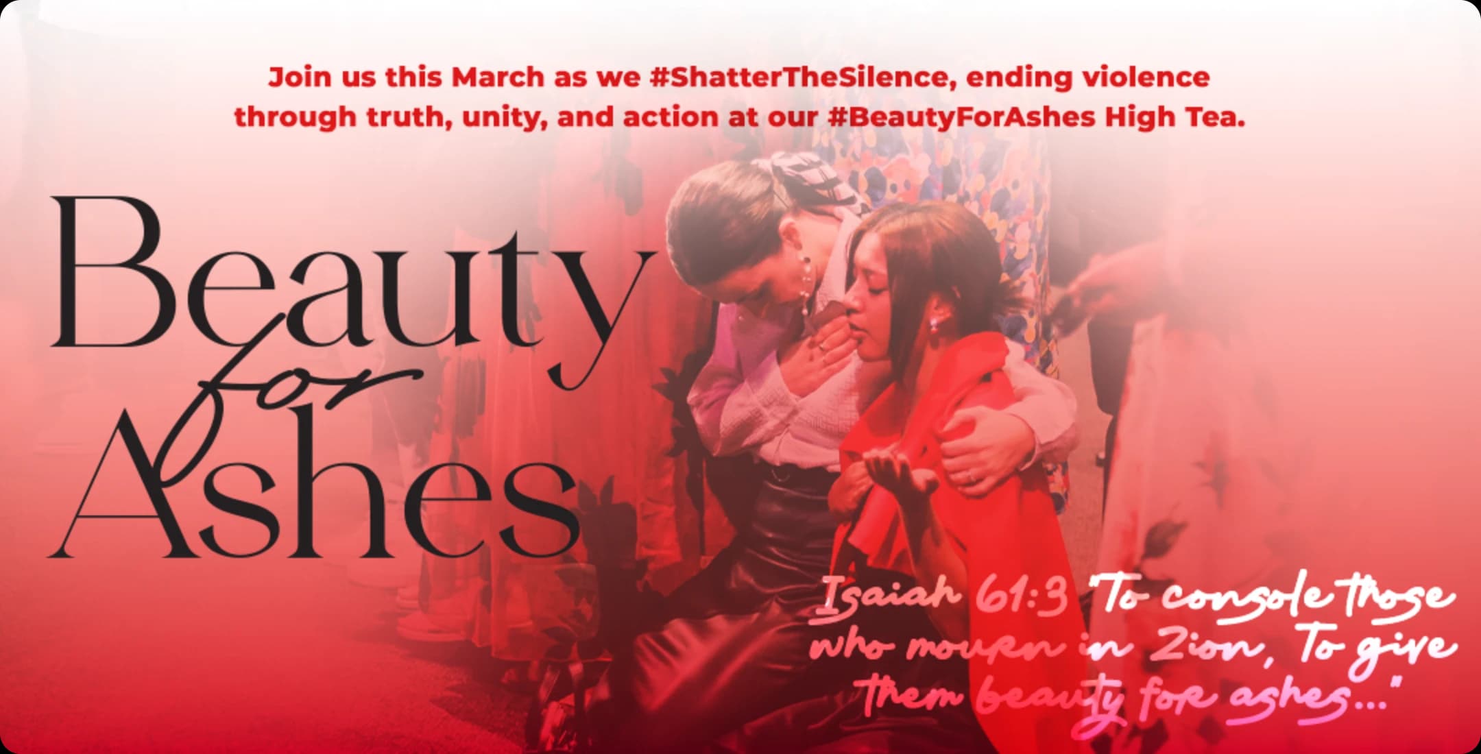 Beauty for Ashes High Tea Banner